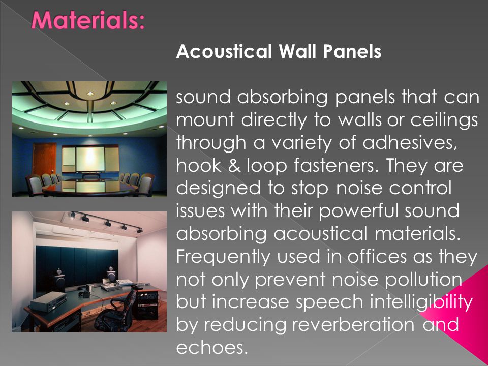 Materials: Acoustical Wall Panels