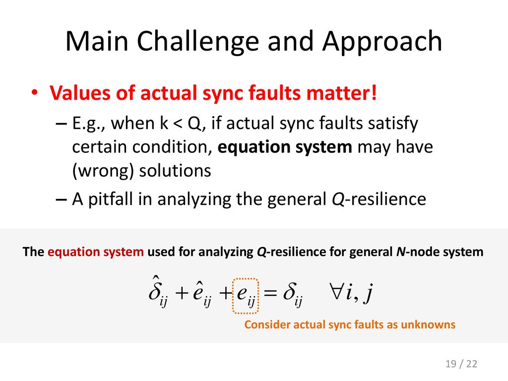 Resilience Bounds Of Sensing Based Network Clock Synchronization Ppt Download