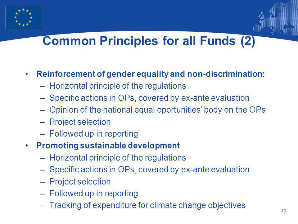 Common Principles for all Funds (2)