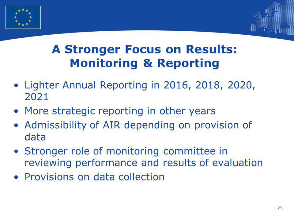A Stronger Focus on Results: Monitoring & Reporting
