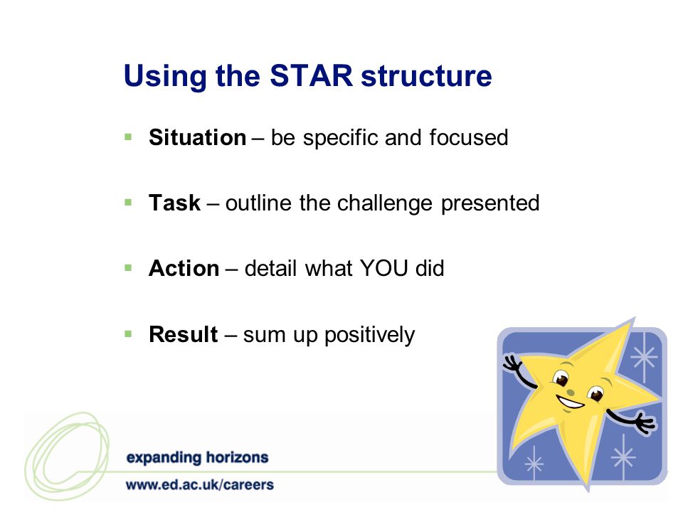 Using the STAR structure
