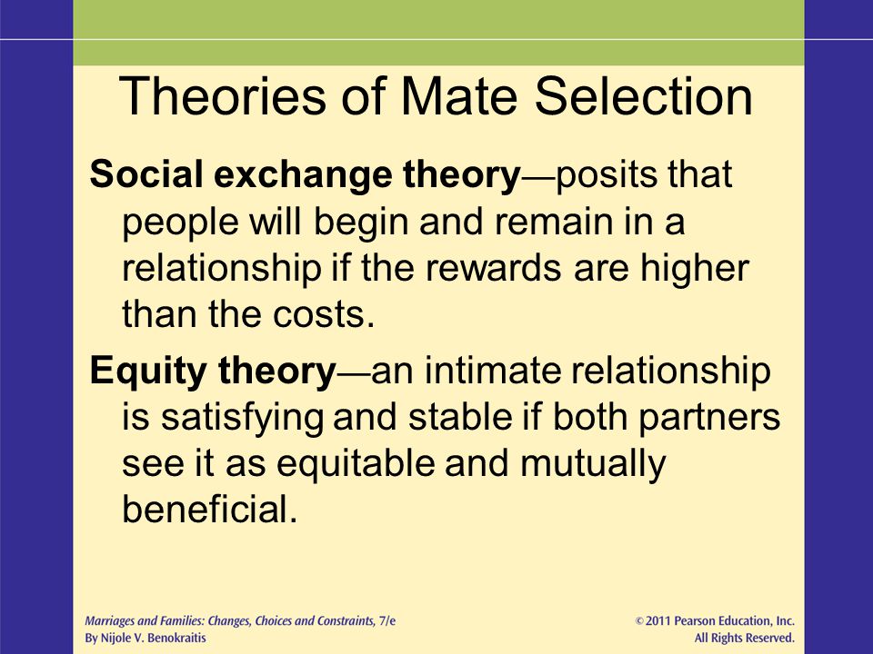 Theories of Mate Selection