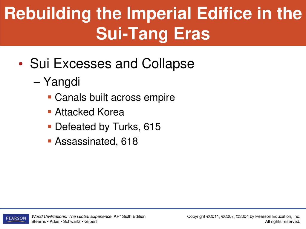 Rebuilding the Imperial Edifice in the Sui-Tang Eras