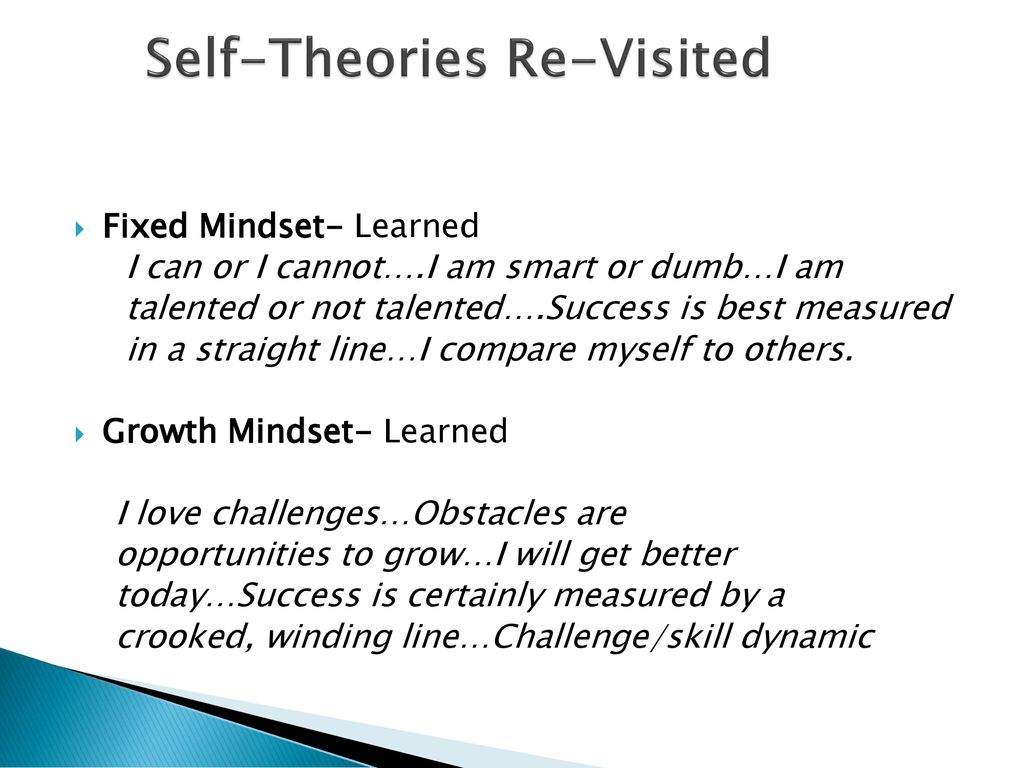 Self-Theories Re-Visited