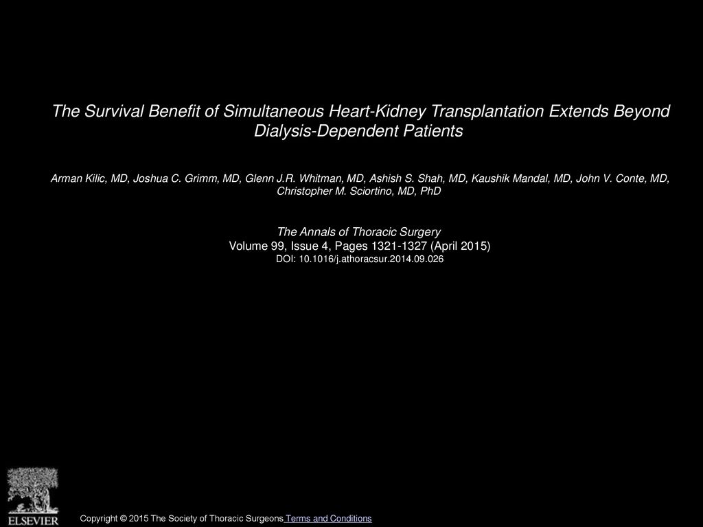 The Survival Benefit of Simultaneous Heart-Kidney Transplantation Extends Beyond Dialysis-Dependent Patients