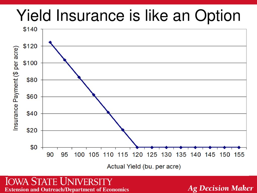 Yield Insurance is like an Option