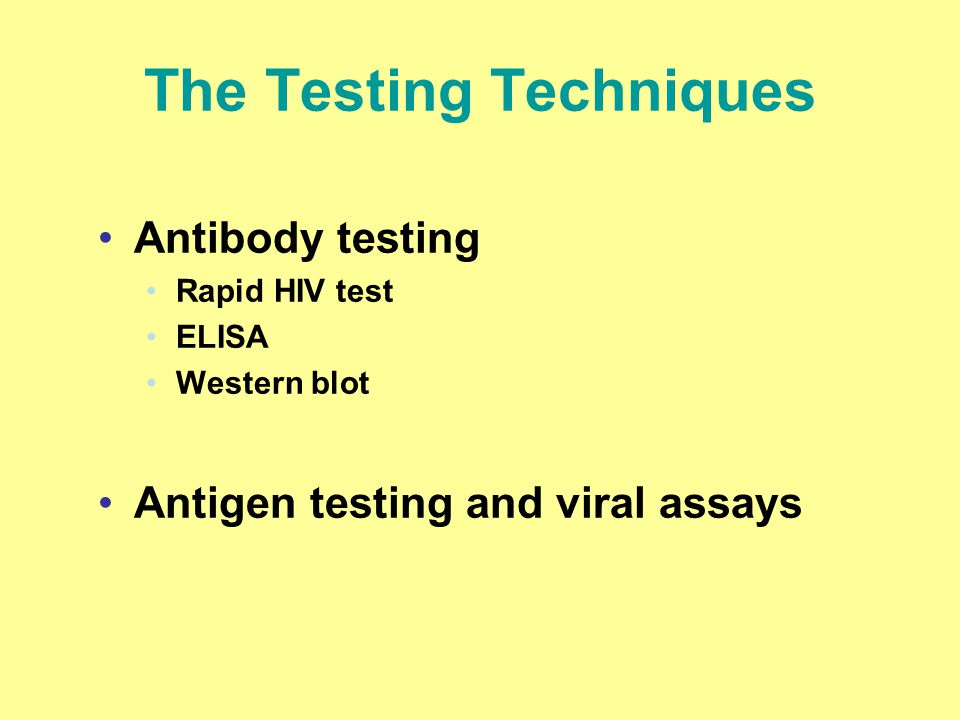 The Testing Techniques