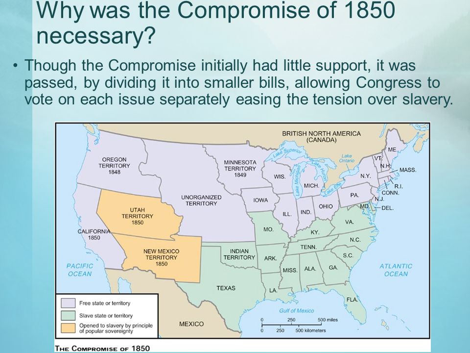 Why was the Compromise of 1850 necessary