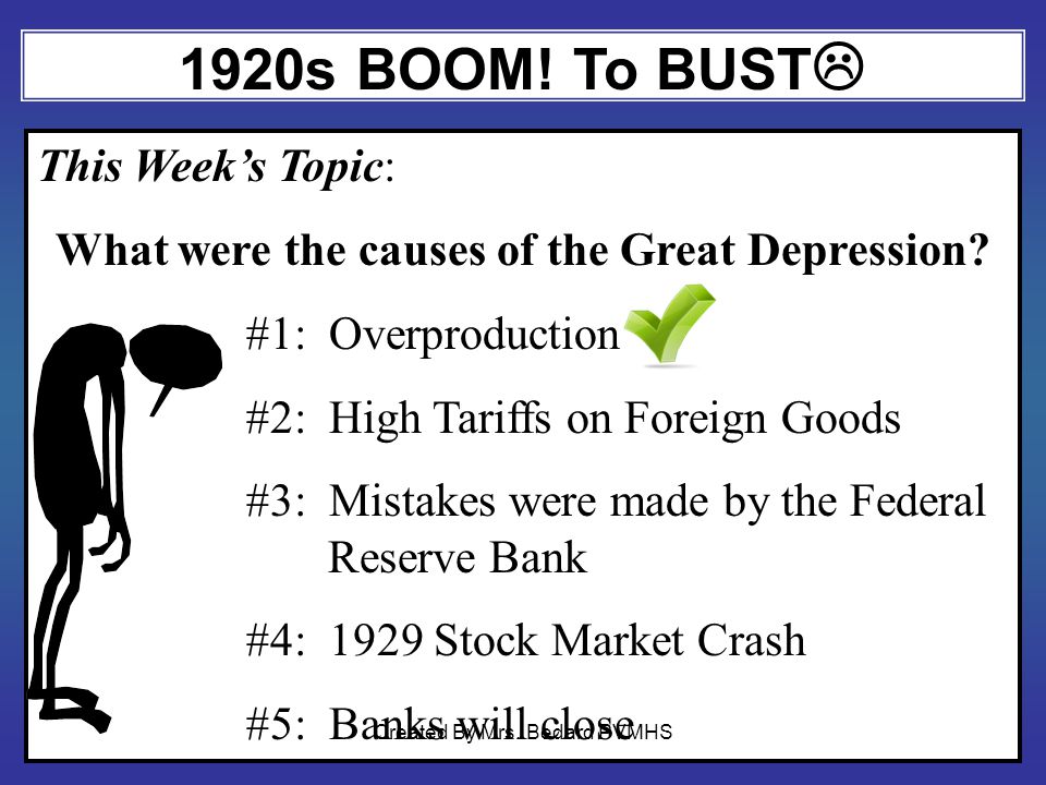 What were the causes of the Great Depression