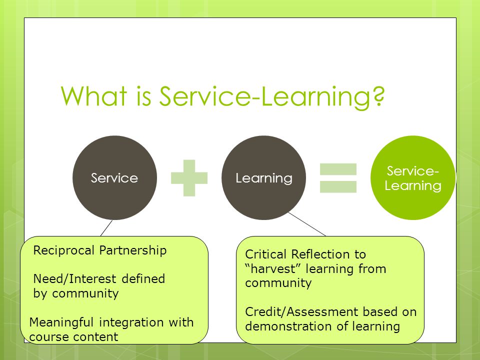 What is Service-Learning