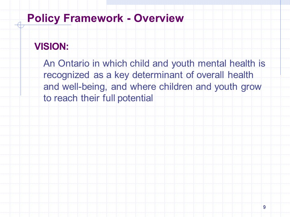 Policy Framework - Overview
