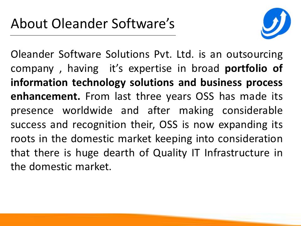 About Oleander Software’s