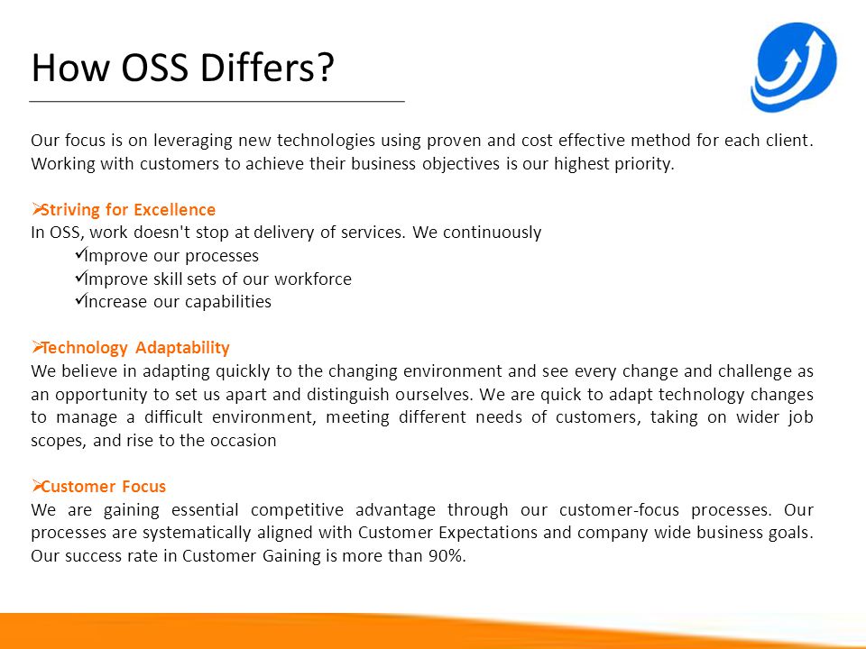 How OSS Differs