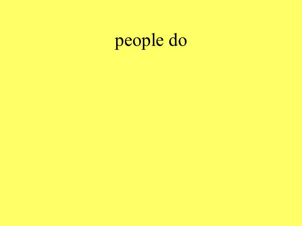 people do