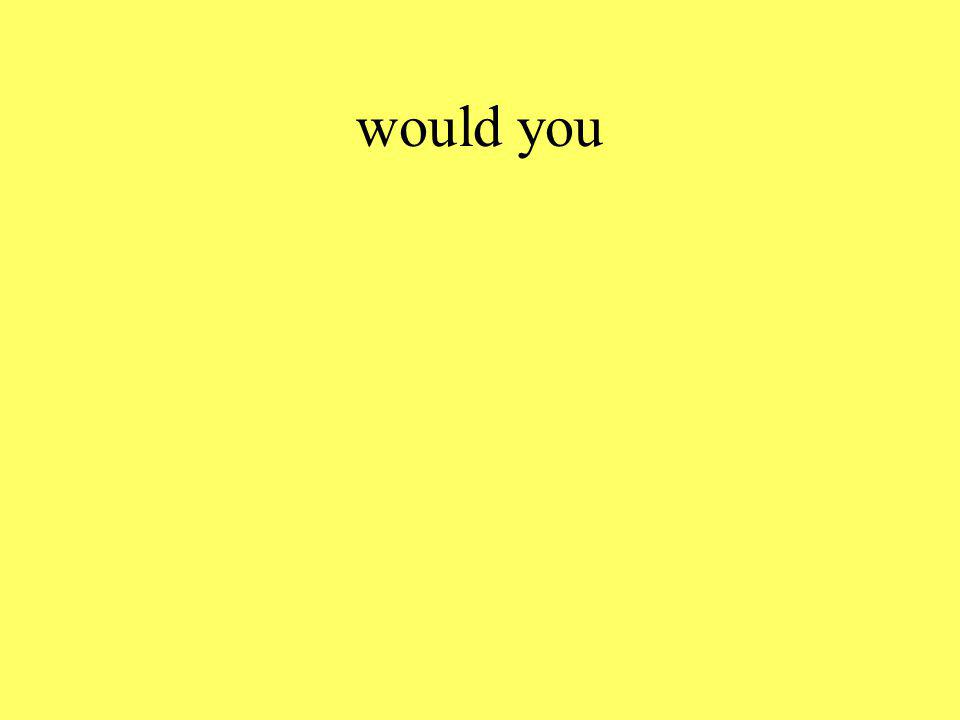 would you