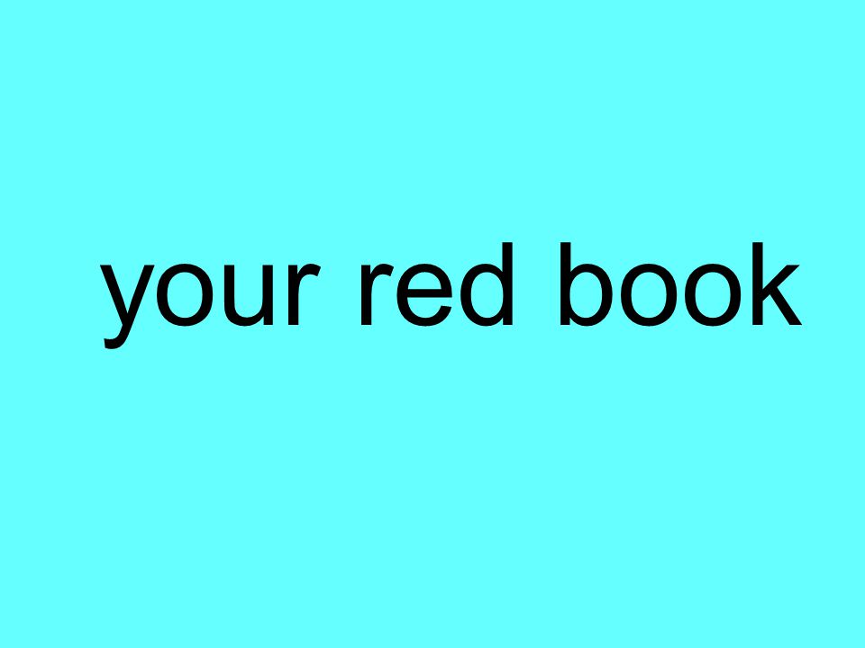your red book