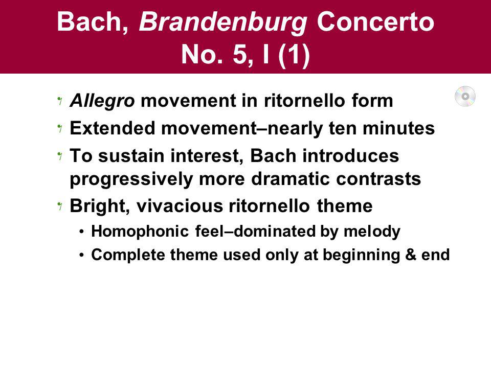 Bach, Brandenburg Concerto No. 5, I (1)