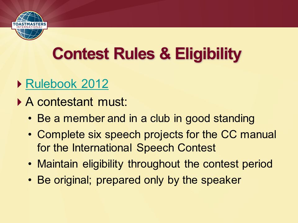Contest Rules & Eligibility