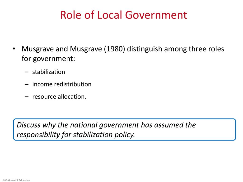 The Role Of Local Government - Ppt Download