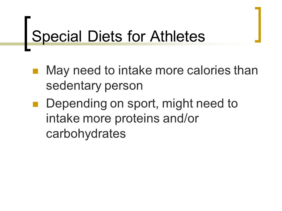 Special Diets for Athletes