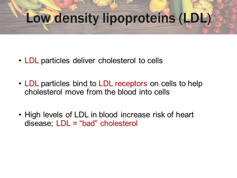 Low density lipoproteins (LDL)