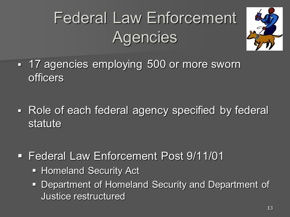 Federal Law Enforcement Agencies