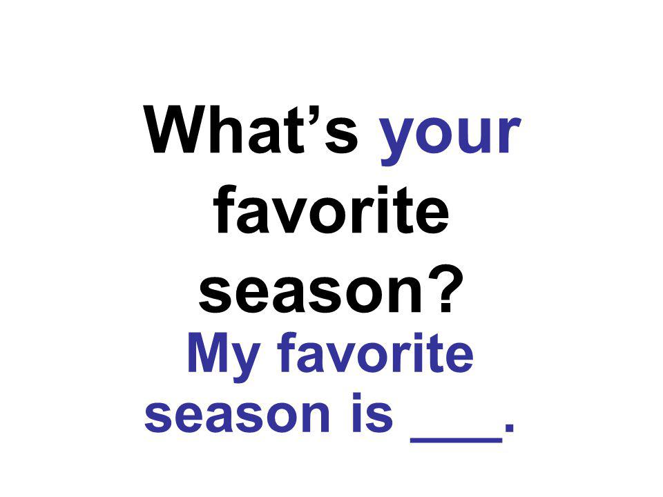 What’s your favorite season