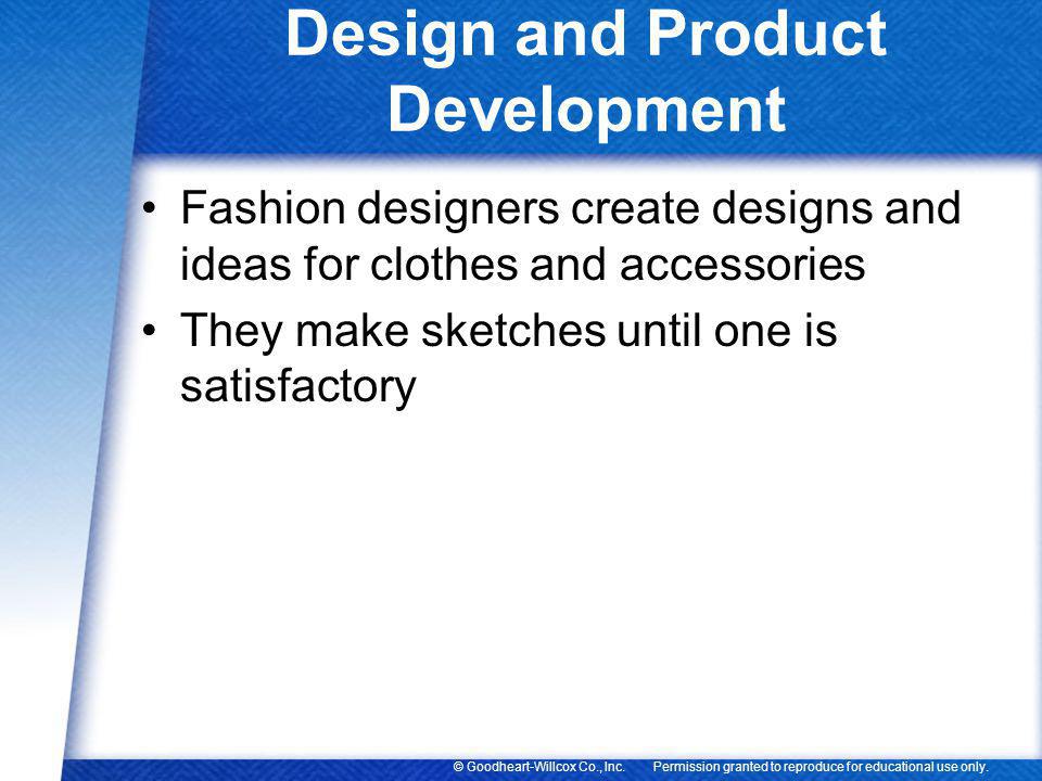 Design and Product Development