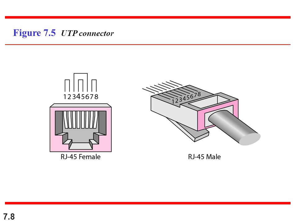Figure 7.5 UTP connector