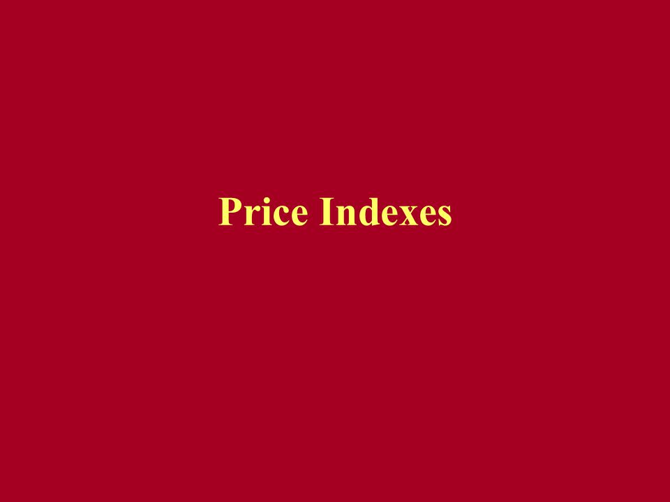 Price Indexes
