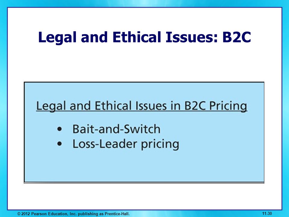 Legal and Ethical Issues: B2C