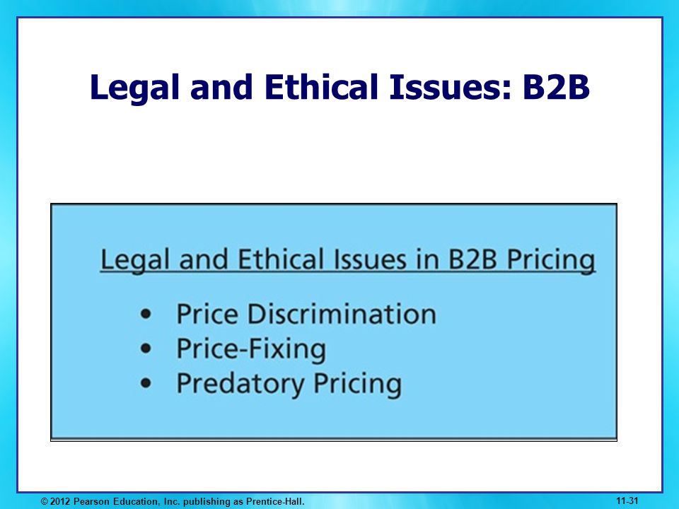 Legal and Ethical Issues: B2B
