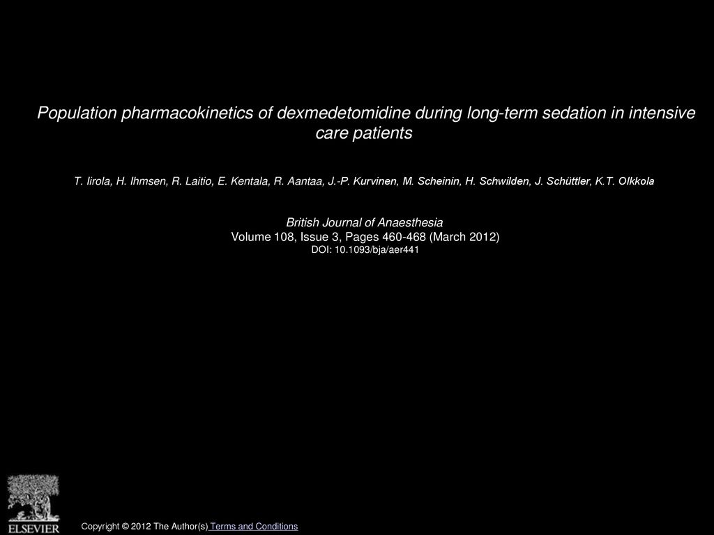 Population pharmacokinetics of dexmedetomidine during long-term sedation in intensive care patients