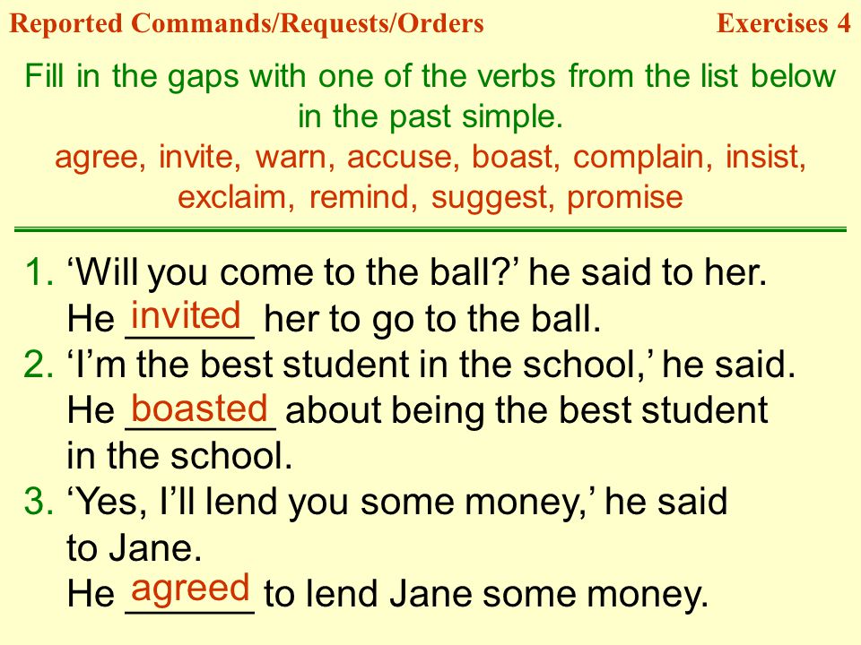 ‘Will you come to the ball ’ he said to her.