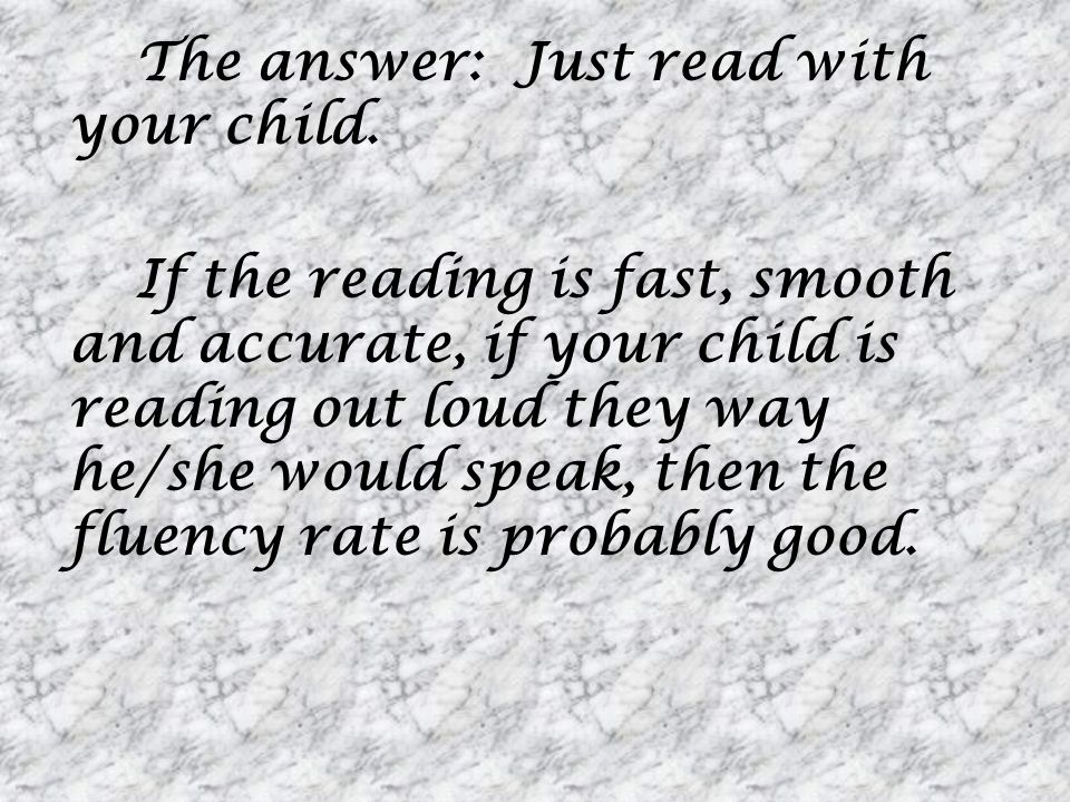 The answer: Just read with your child
