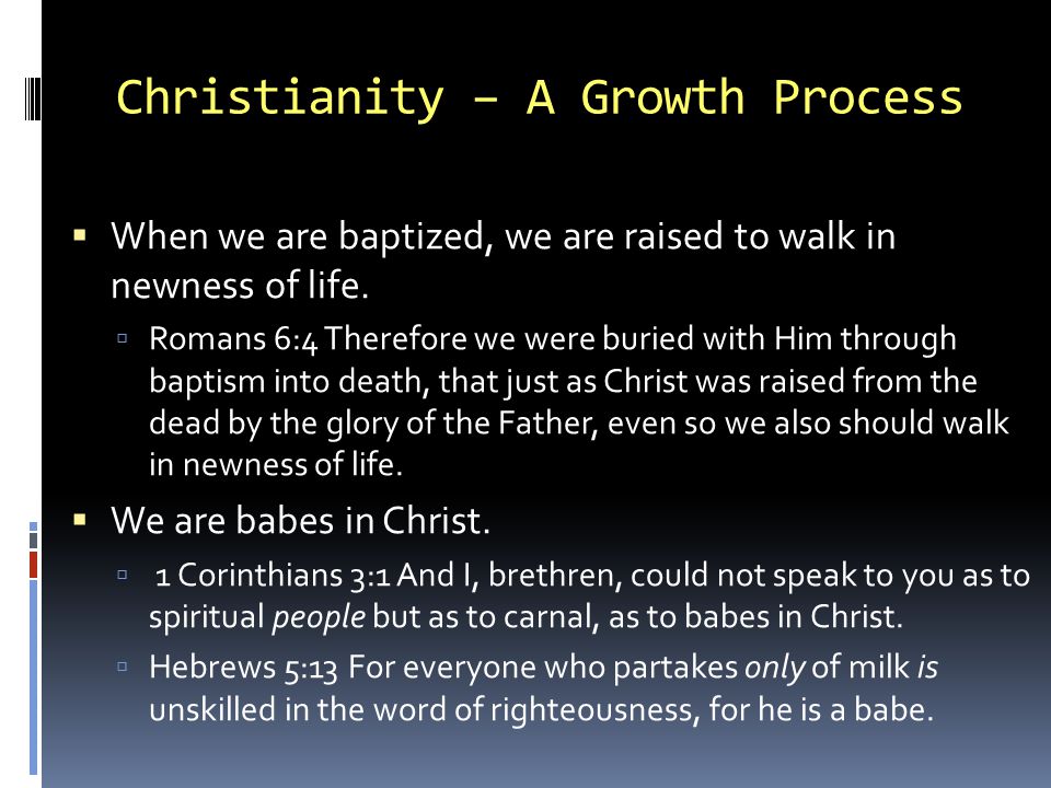 Christianity – A Growth Process