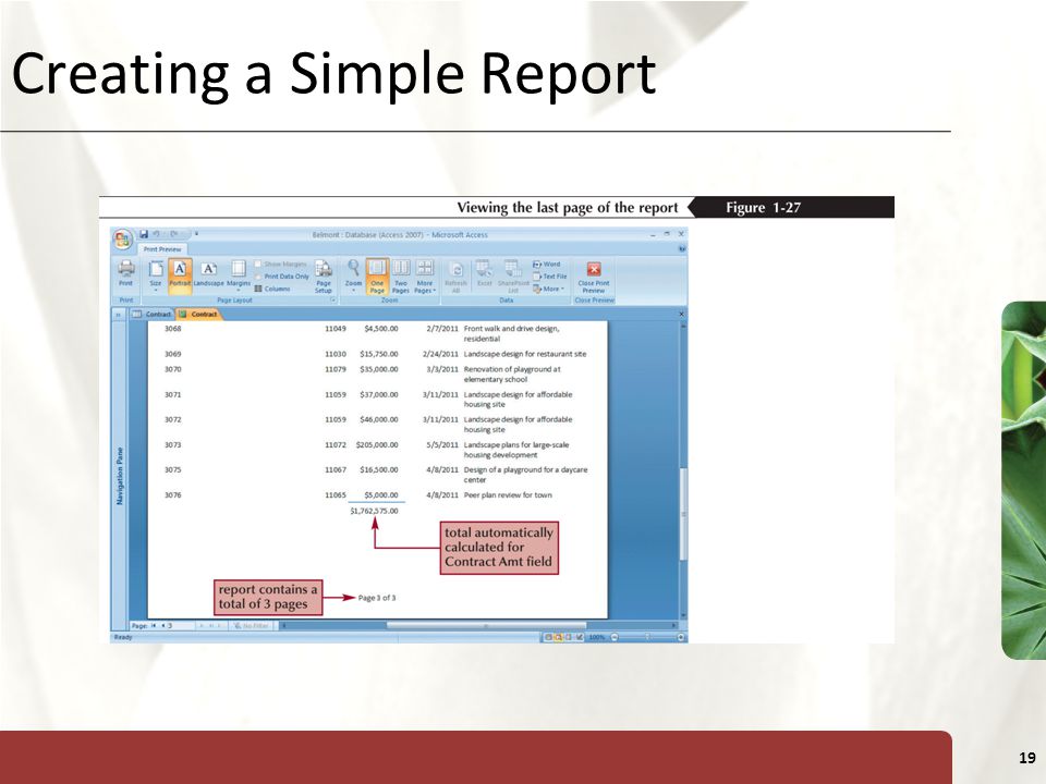Creating a Simple Report