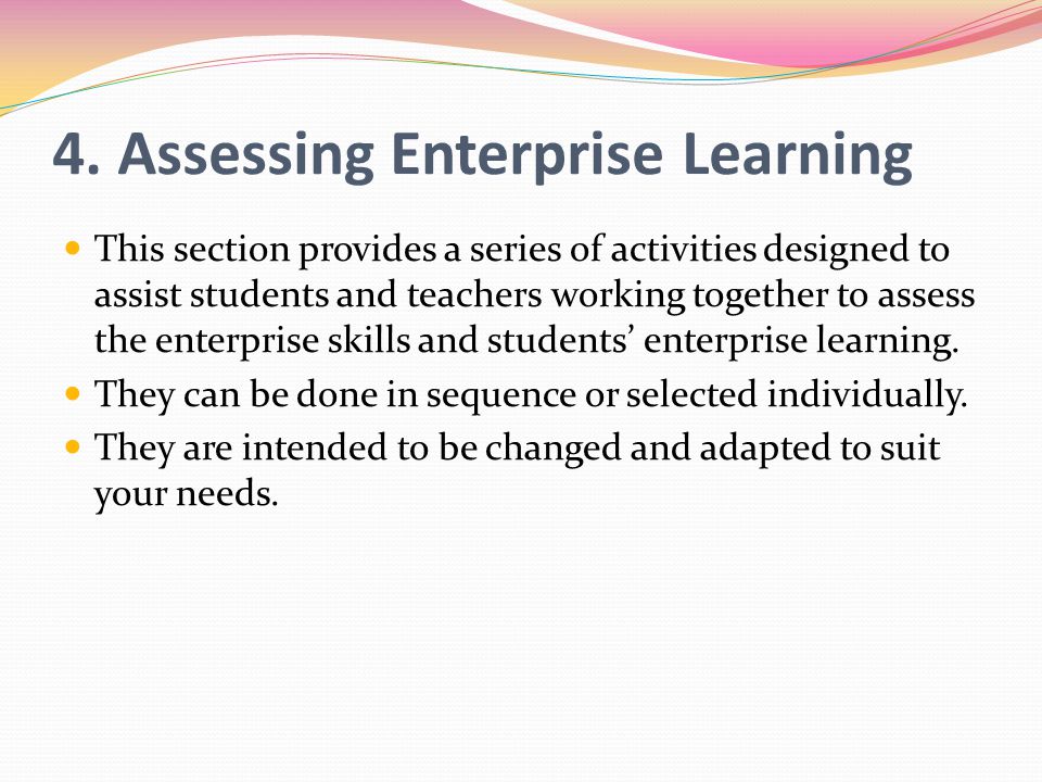 4. Assessing Enterprise Learning