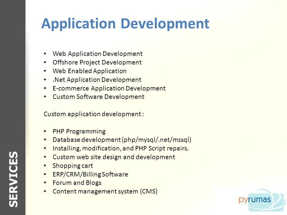 Application Development