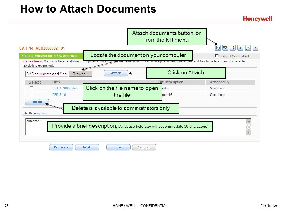 How to Attach Documents