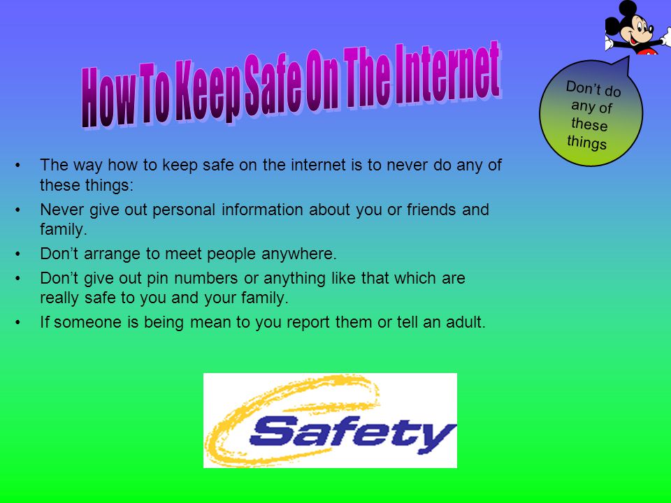 How To Keep Safe On The Internet