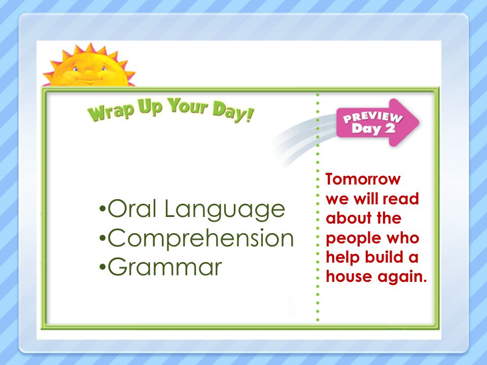 Oral Language Comprehension Grammar