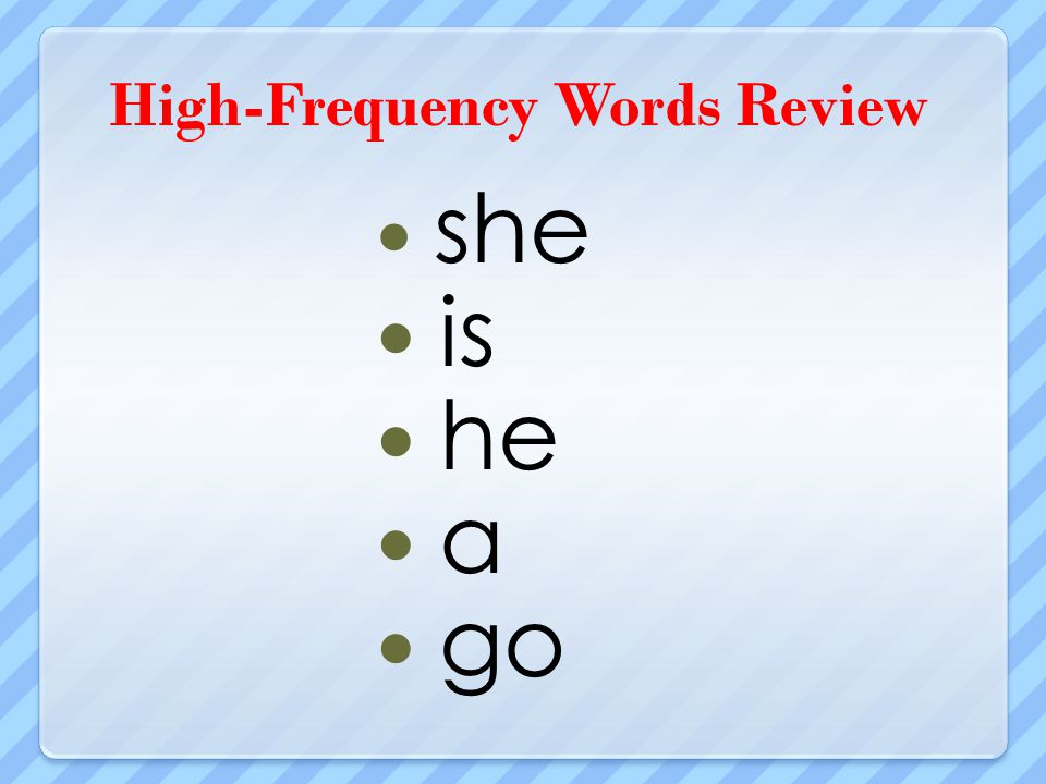 High-Frequency Words Review