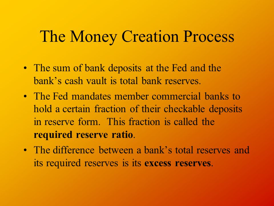 The Money Creation Process