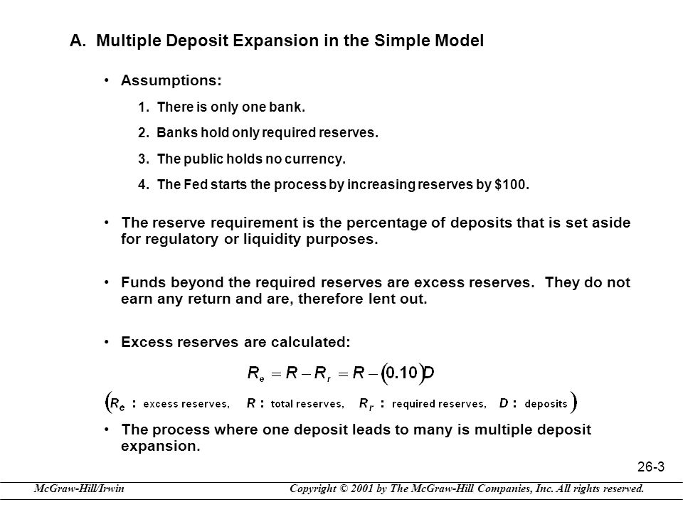 A. Multiple Deposit Expansion in the Simple Model