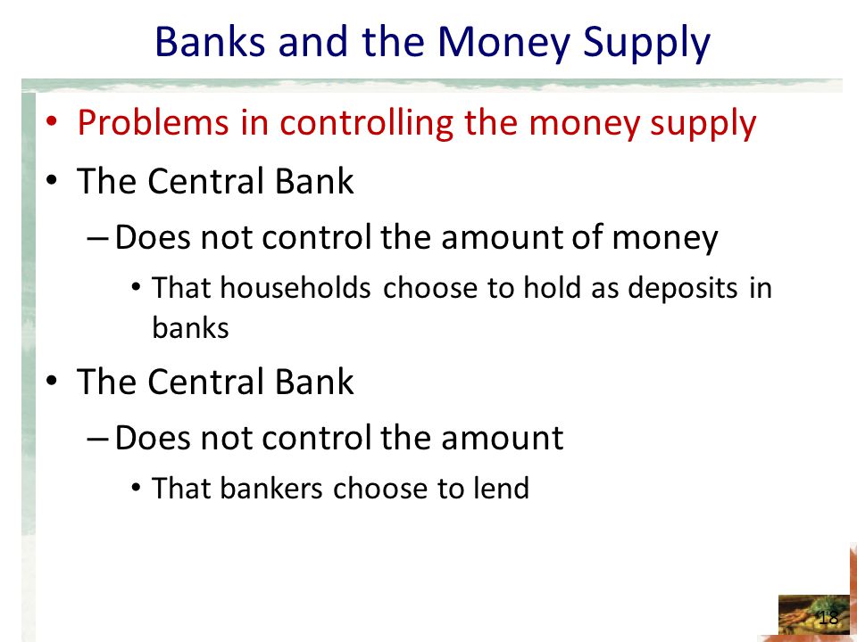 Banks and the Money Supply