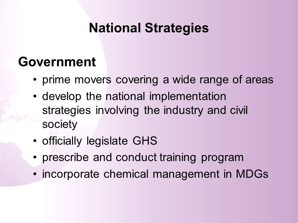 National Strategies Government