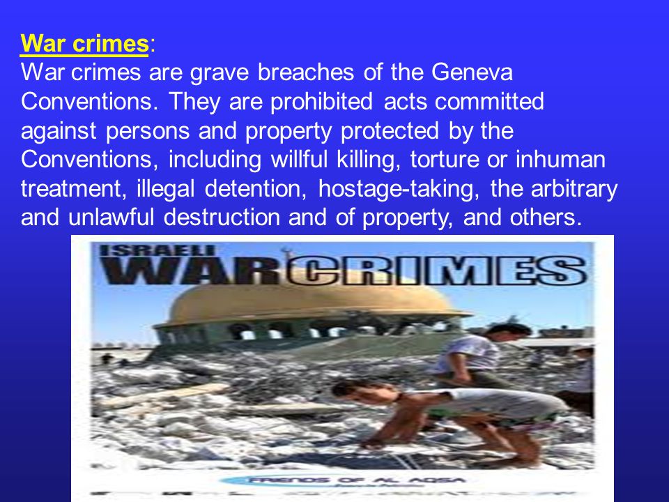 War crimes: