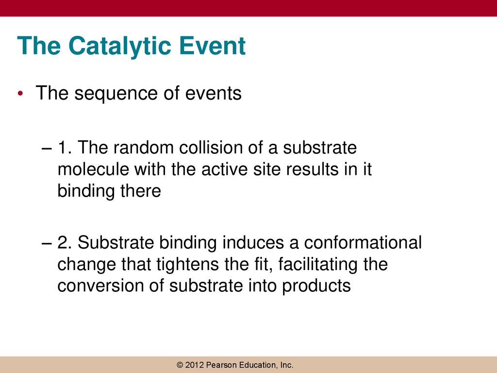 The Catalytic Event The sequence of events