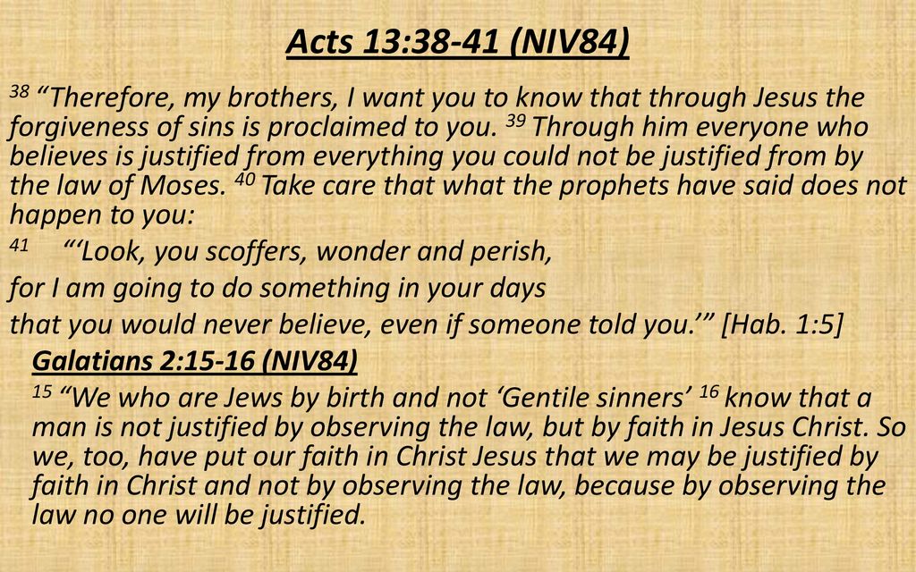 Acts 13:38-39 - Bible verse 